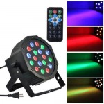 18-LED Red Green Blue Light Voice Control Parcan Projector Lamp Remote