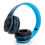 HY-812 Fold Wireless Head Wear Type Bluetooth V3.0 + EDR Stereo Sport Bluetooth Headset White