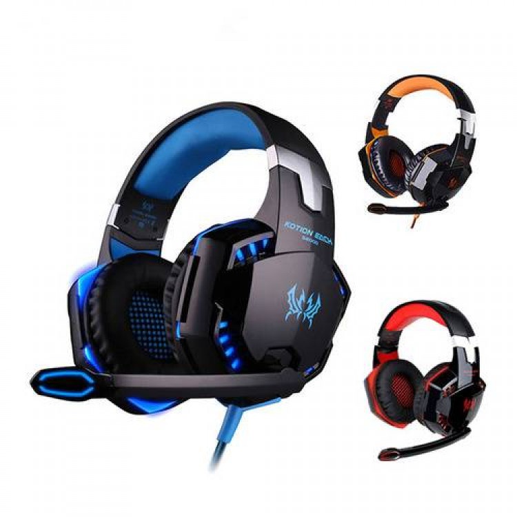 PS4 Gaming Headphones With Microphone Dazzle Lights Glow Game Music Headset